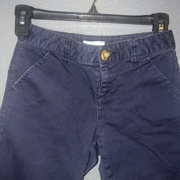 Girls Navy Stretch Shorts Old Navy Casual Uniform Style - Picture 4 of 6